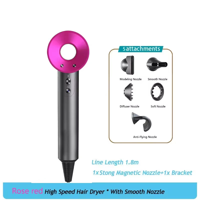 Professional Leafless Hair Dryer, High-Speed Negative Ion 110,000 Rpm, Professional Hair Care, 62M/S Wind, 1600W, Quick Drying
