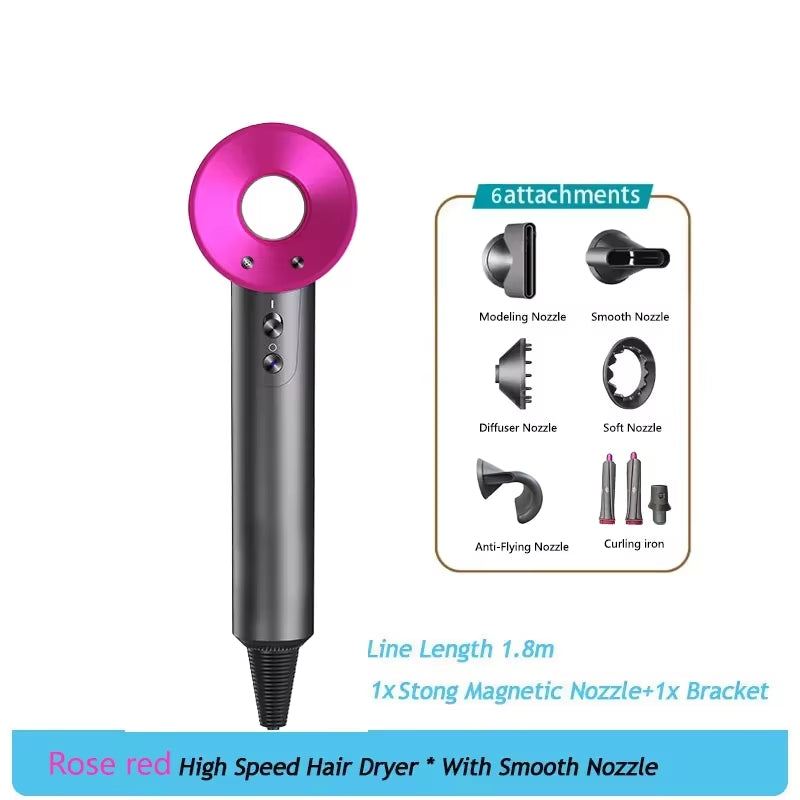 Professional Leafless Hair Dryer, High-Speed Negative Ion 110,000 Rpm, Professional Hair Care, 62M/S Wind, 1600W, Quick Drying