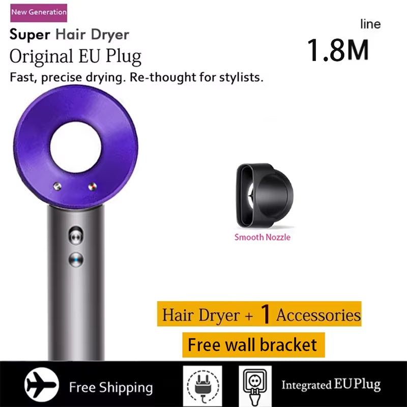 Professional Leafless Hair Dryer, High-Speed Negative Ion 110,000 Rpm, Professional Hair Care, 62M/S Wind, 1600W, Quick Drying