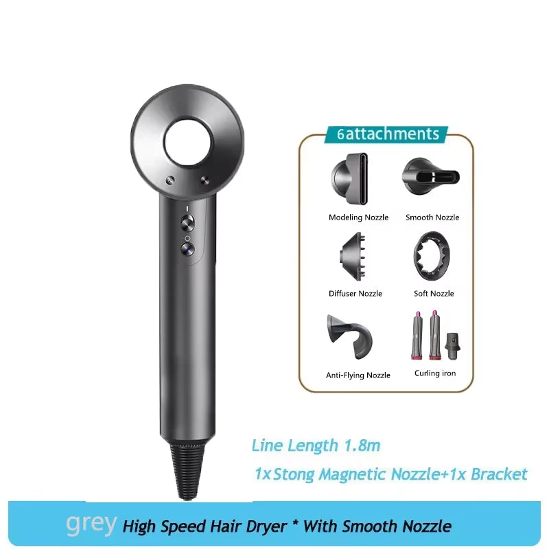 Professional Leafless Hair Dryer, High-Speed Negative Ion 110,000 Rpm, Professional Hair Care, 62M/S Wind, 1600W, Quick Drying