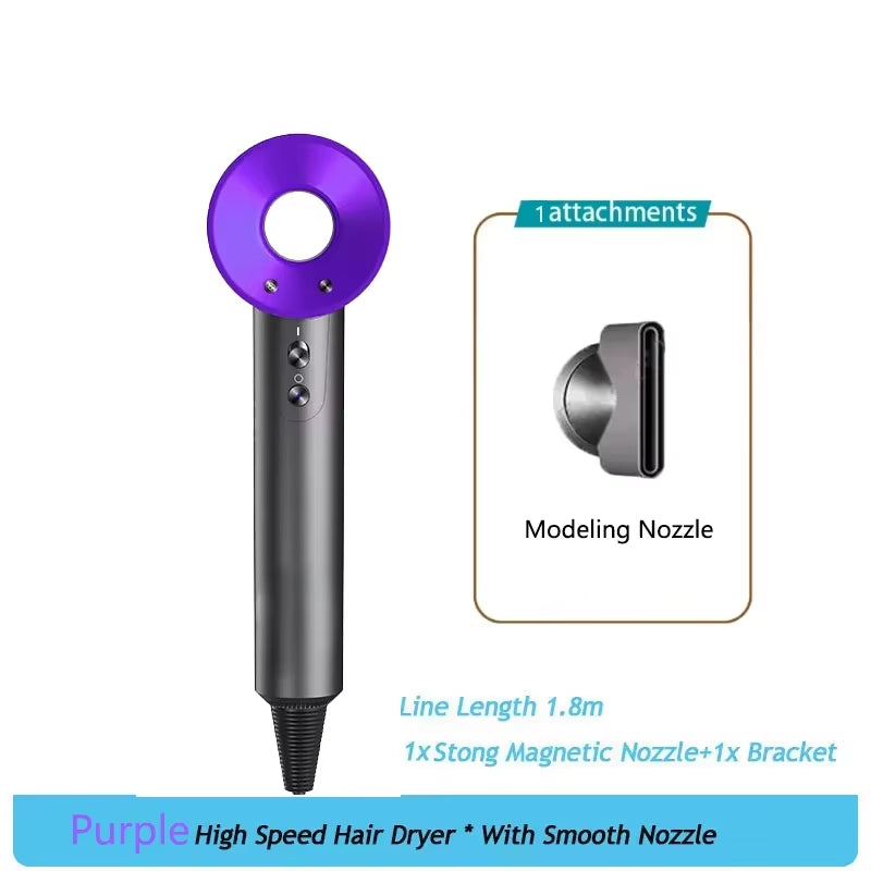 Professional Leafless Hair Dryer, High-Speed Negative Ion 110,000 Rpm, Professional Hair Care, 62M/S Wind, 1600W, Quick Drying