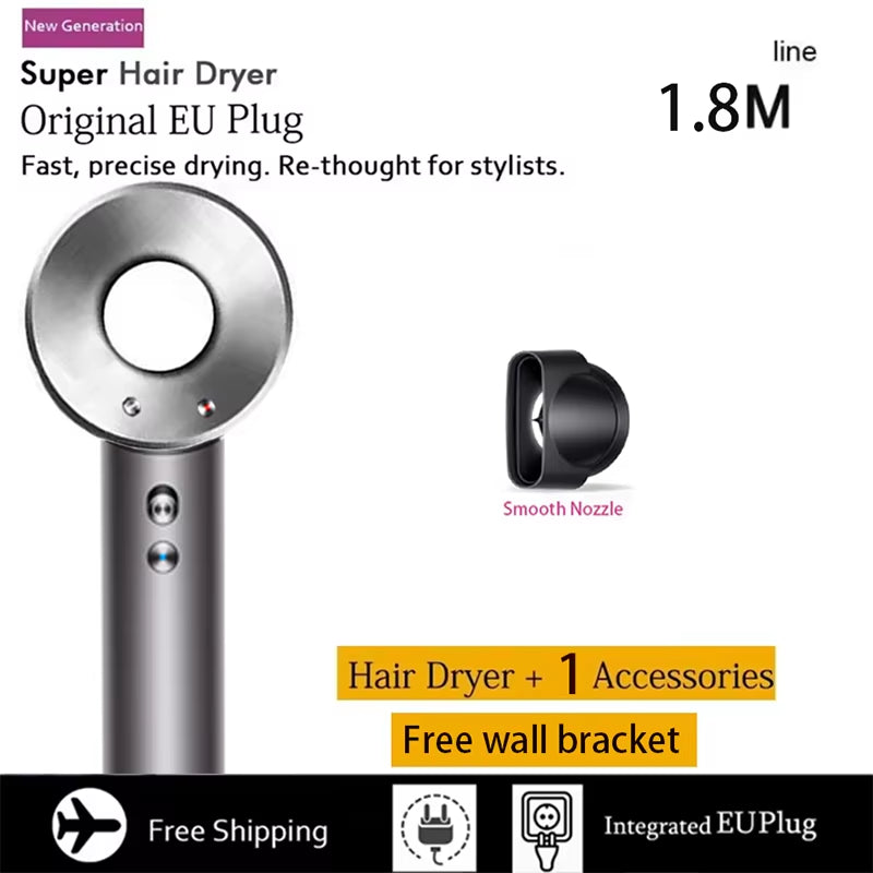 Professional Leafless Hair Dryer, High-Speed Negative Ion 110,000 Rpm, Professional Hair Care, 62M/S Wind, 1600W, Quick Drying